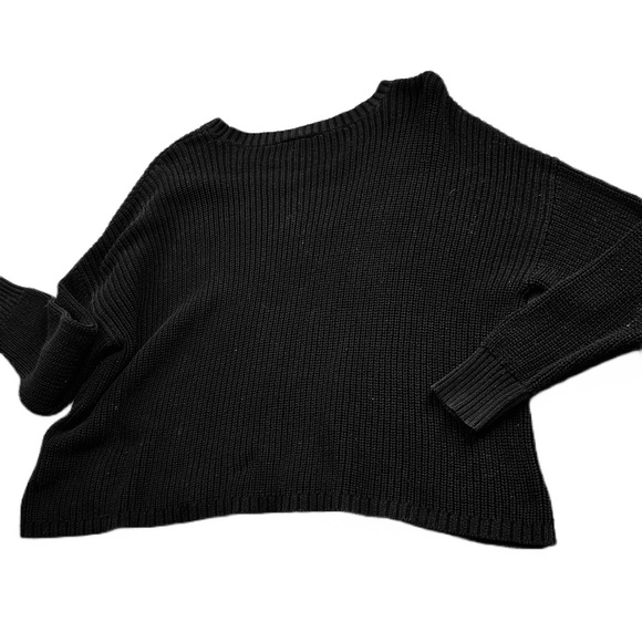 Torrid Black Crop Sweater - Picture 3 of 5